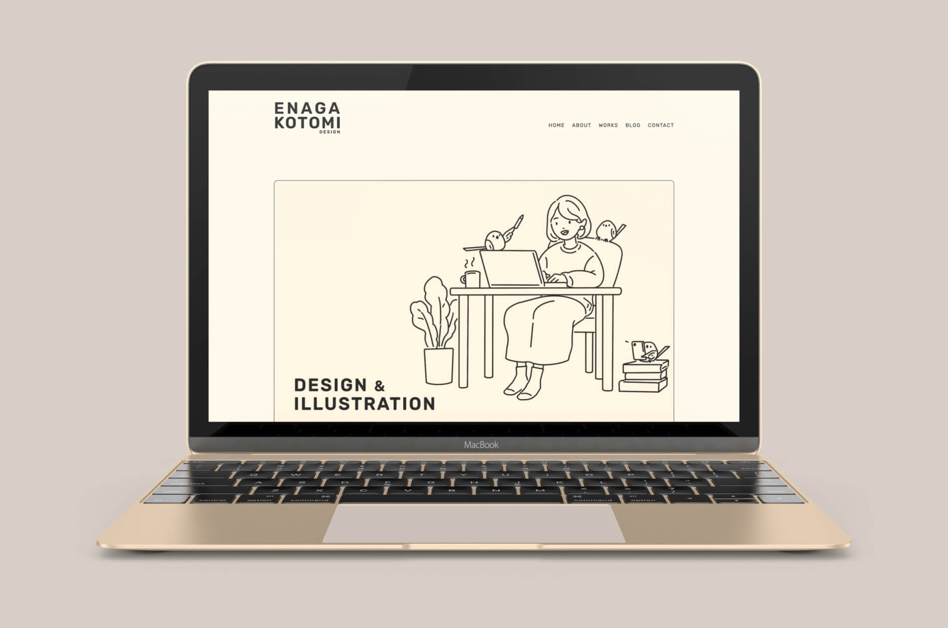 ポートフォリオサイトPCイメージ